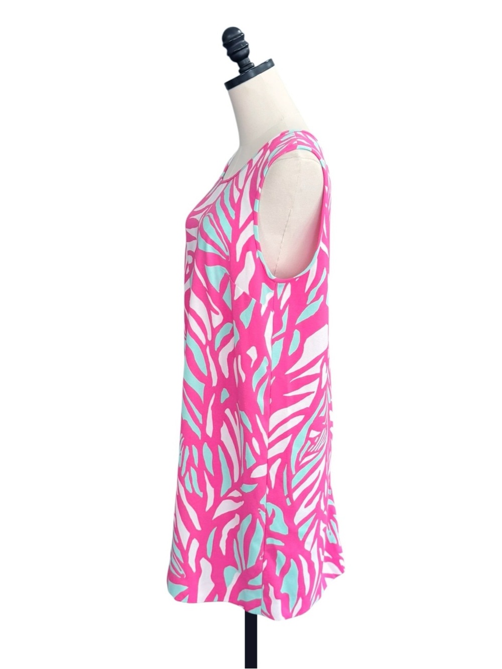 Lilly Pulitzer Sabrina Sleeveless Shift Dress in Papaya Playa Capri Pink | L - Picture 4 of 11